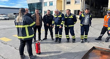 İtfaiyeden Omsan Lojistik personeline eğitim