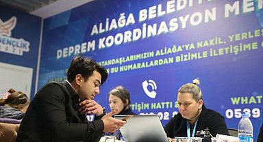 İzmir Aliağa Belediyesi depremzedeler için koordine oldu