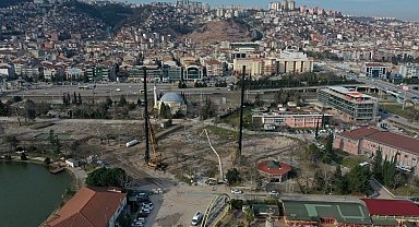 İzmit Millet Bahçesi'nde çalışma devam ediyor