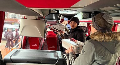 İzmit Otobüsü afet bölgesinde