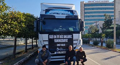 İzmit'in yardım tırları Hatay Dörtyol'da