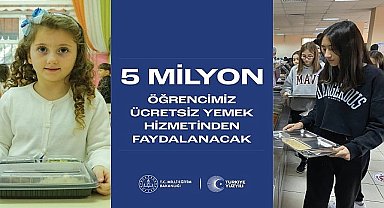 Milli Eğitim Bakanlığı Ücretsiz Yemek Hizmeti Uygulaması İle 5 Milyon Öğrenciye Ulaşacak