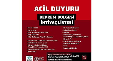 Nilüfer Belediyesi deprem bölgesi için yardım kampanyası başlattı