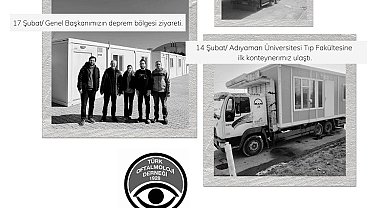 Türk Oftalmoloji Derneği depremzedelerin yanında