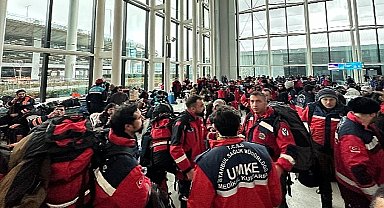 Yardım uçakları ve ekipler İGA İstanbul Havalimanı'ndan yola çıktı