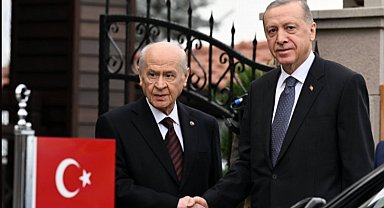 Yılın ilk görüşmesi başladı... Erdoğan-Bahçeli bir araya geldi