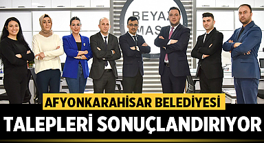 Afyonkarahisar Belediyesi talepleri sonuçlandırıyor