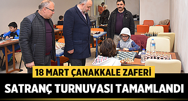 Afyonkarahisar'da 18 Mart Çanakkale Zaferi Satranç Turnuvası tamamlandı