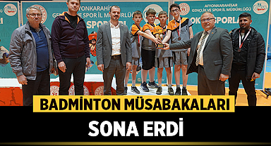 Afyonkarahisar'da Badminton müsabakaları sona erdi