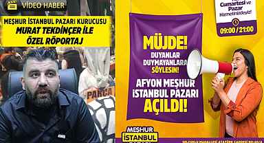 Afyonkarahisar'da bugün açılan Meşhur İstanbul Pazarına binlerce kişi akın etti