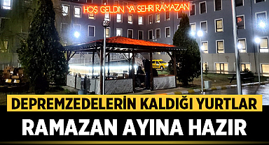 Afyonkarahisar'da depremzedelerin kaldığı yurtlar Ramazan ayına hazır