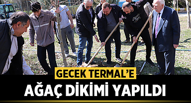 Afyonkarahisar'da Gecek Termal Bölgesine ağaç dikimi yapıldı