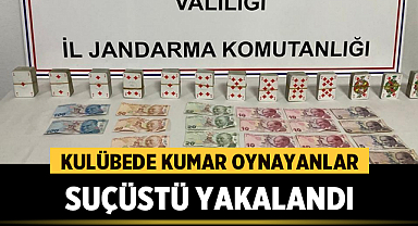 Afyonkarahisar'da kulübede kumar oynayanlar suçüstü yakalandı