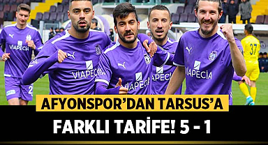 Afyonspor, Tarsus İdman Yurdu'nu 5-1 mağlup etti 
