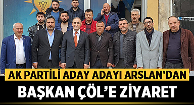 Ak Parti Aday Adayı Hasan Arslan, Mustafa Çöl' ü ziyaret etti