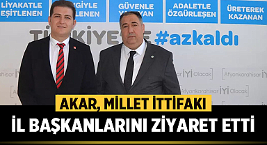 Anıl Halis Akar, Millet İttifakı partilerinin il başkanlarını ziyaret etti