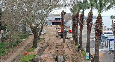 Balıkesir Erdek'te sıra Çuğra sahilinde