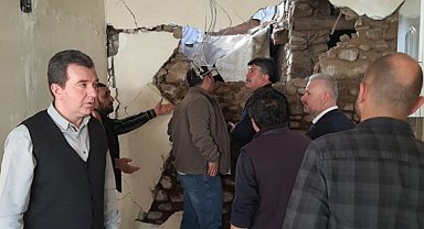Bergama Belediye Başkanı afet bölgesinde