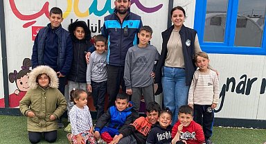 Bodrumlular 'dostluk kenti' Hatay'da çocukları unutmuyor