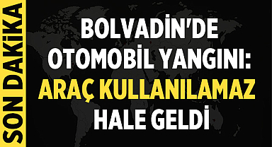 Bolvadin'de Otomobil Yangını: Araç Kullanılamaz Hale Geldi