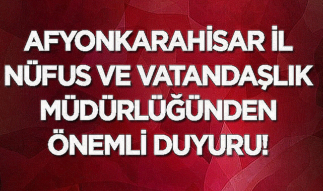 Bu sınava girecekler dikkat: Nüfus Müdürlüğü duyurdu!