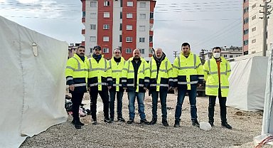 Çanakkale ekibi afet bölgesinde