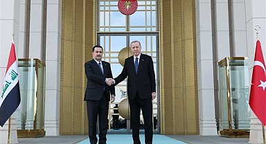 Cumhurbaşkanı Erdoğan, Irak Başbakanı Es Sudani’yi resmi törenle karşıladı