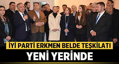 İYİ Parti Erkmen Belde Teşkilatı yoğun bir katılımla yeni yerine taşındı