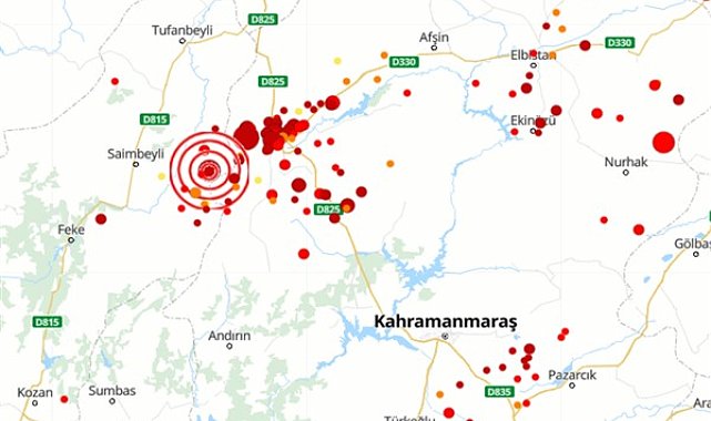 Kahramanmaraş'ta 4.1 büyüklüğünde deprem