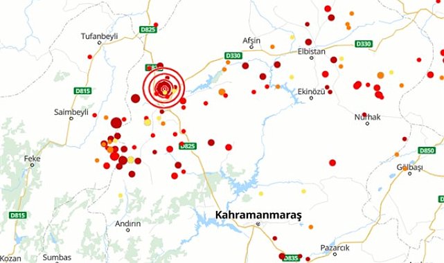 Kahramanmaraş'ta 4.6 büyüklüğünde deprem