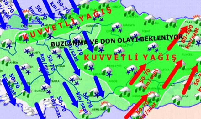 Kış geri geldi! Kar, yağmur, fırtına