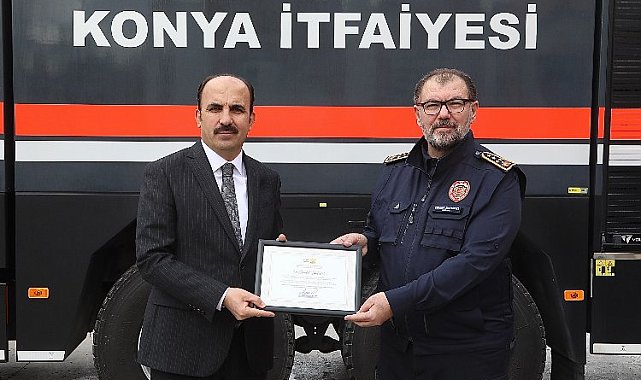 Konya İtfaiyesi'nin Hatay görevine 171 teşekkür