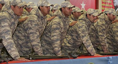 Kütahya'da Mehmetçikler yemin etti