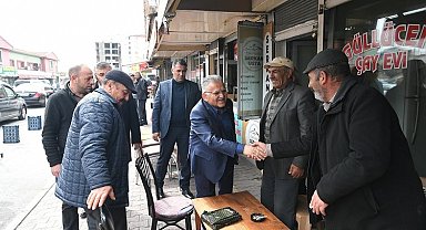 Memduh Büyükkılıç'tan garaj esnafına ziyaret