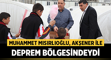 Muhammet Mısırlıoğlu deprem bölgesinde Meral Akşener'e eşlik etti
