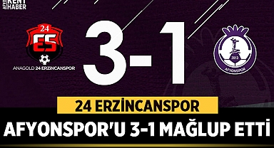 24 Erzincanspor, Afyonspor'u 3-1 mağlup etti 