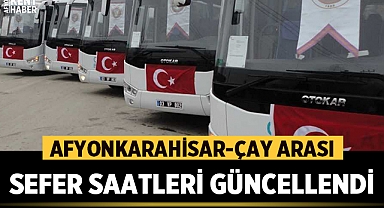 Afyonkarahisar-Çay arası sefer saatleri güncellendi