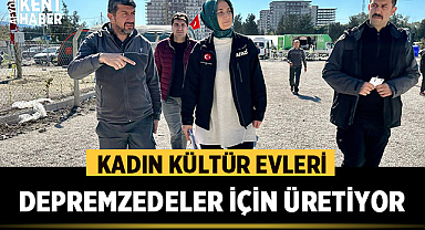 Afyonkarahisar'da depremzedeler için üretim çalışması