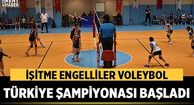 Afyonkarahisar'da İşitme Engelliler Voleybol Türkiye Şampiyonası başladı