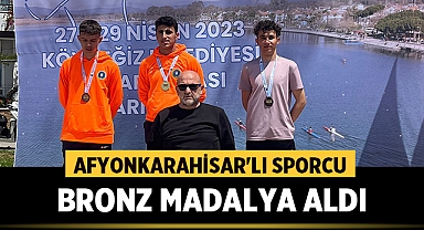 Afyonkarahisarlı Ahmet Can İşlek Kano Bahar Kupası'nda bronz madalya aldı