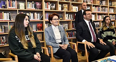 Akşener, Metin Altıok Kütüphanesi'nin açılışına katıldı