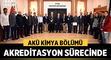 AKÜ Kimya Bölümü akreditasyon sürecinde