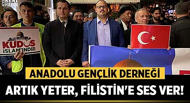 Anadolu Gençlik Derneği: Artık yeter, Filistin'e ses ver!