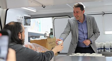 Bandırma'da 'mobil ikram' hizmette