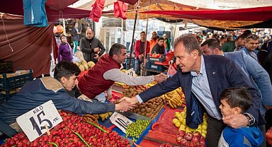 Başkan Seçer pazar esnafıyla buluştu