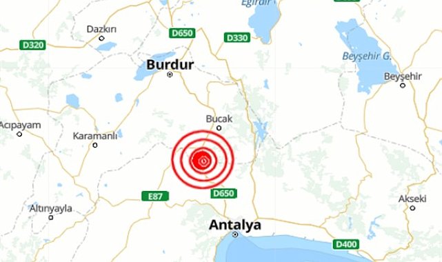 Burdur'da deprem