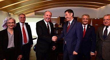 Cumhurbaşkanı adayları İnce ile Oğan bir araya geldi