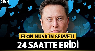 Elon Musk'ın Serveti 24 Saatte 13 Milyar Dolar Azaldı