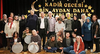 Engelsiz hobi kursiyerlerinden 'Kadir Gecesi' programı