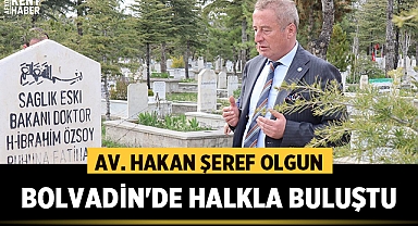İyi Parti Milletvekili Adayı Hakan Şeref Olgun Bolvadin'de Halkla Buluştu